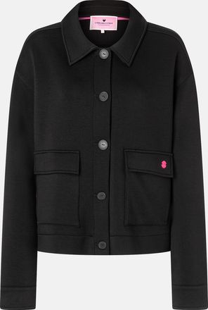 Lieblingsst&uuml;ck Hemdjacke LIEBLINGSST&Uuml;CK Mic, Damen, Gr. 34, schwarz, Web, Obermaterial: 74% Viskose, 17% Polyamid, 9% Elasthan, clean, unifarben, angesetztes B&uuml;ndche