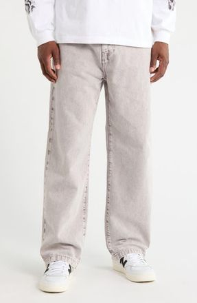 Carhartt Work in Progress Landon Wide Leg Jeans in Shale (Chalk) at Nordstrom, Size 34 X 32