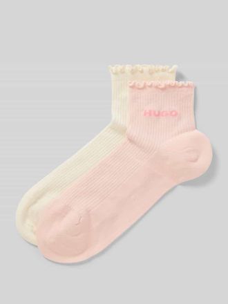 HUGO BOSS Str&uuml;mpfe aus Baumwoll-Mix im 2er-Pack Modell LETTUCE in Rosa, Gr&ouml;&szlig;e 35-38