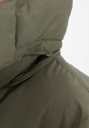 Alpha Industries Parka ALPHA INDUSTRIES Puffer Parka, Herren, Gr. XXL, gr&uuml;n (schwarz olive), Obermaterial: 60% Baumwolle, 40% Nylon, Futter: 100% Nylon, F&uuml;llung: 100% 