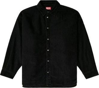 Diesel S-Baggy Padd Camicia - Heren - Casual Overhemden - Zwart - XL - Katoen - Overhemden