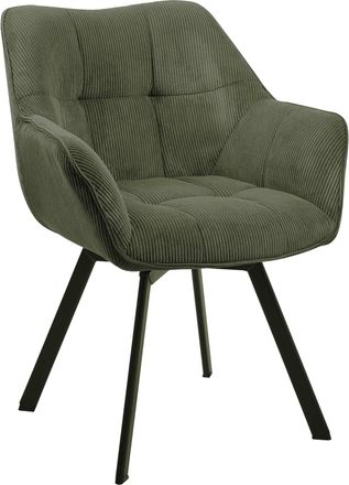 Clp Clp - Silla De Comedor Jordi Con Tapizado De Pana Verde