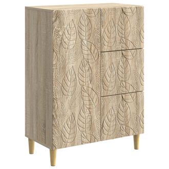 vidaXL Aparador Roble Sonoma 66 X 34,5 X 90 Cm Madera De Ingenier&iacute;a Vidaxl