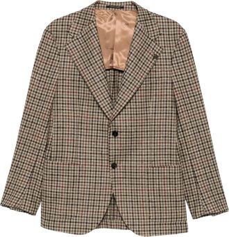 Gabriele Pasini Check Peak-Lapel Blazer