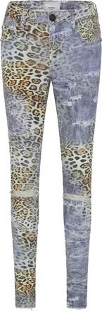 One Teaspoon Jeans Freebirds II leopardati - Blu