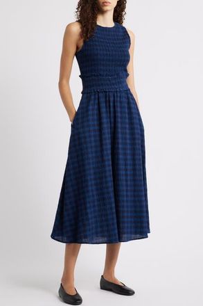 FRNCH Saquarema A-Line Dress in Bleu Marine at Nordstrom, Size X-Small