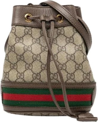 Gucci Pre-owned Ophidia Bucket Bag - Pre-owned - Mujer - Beige - ONE SIZE