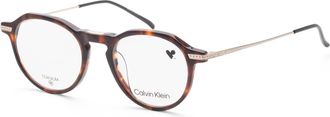 Calvin Klein Mens 48 mm Brown Opticals