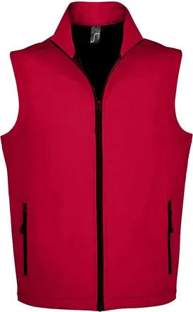 SOLS Unisex Race Softshell Gilet voor volwassenen (Peperrood)
