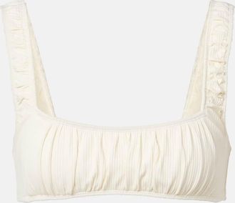 Montce Swim Zoe ribbed-knit bikini top