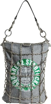 Dsquared2 Grey Logo Small Shoulder Bag