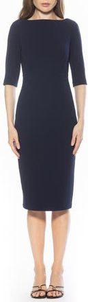 Alexia Admor Seraphina Sheath Dress in Navy at Nordstrom Rack, Size X-Large