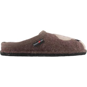 Haflinger Womens Rudi Wool Slippers In Brown