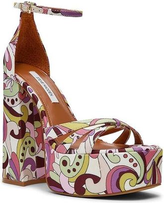 Steve Madden Retro Womens Shoes Pink Print : 9.5 M, Synthetic