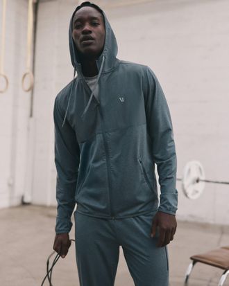 Vuori Clothing Sunday Element Jacket | Blue Sea Heather | Medium