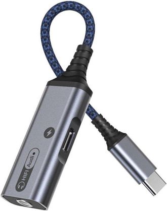 OEM Adaptador De Corriente Usb-c De 60 W Para Auriculares, Cable De Audio Y Carga Con Doble Funci&oacute;n - Compatible Con Port&aacute;tiles Y Smartphones
