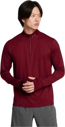 Under Armour Launch Pro 1/4 Zip - Heren - Sportshirts - Rood - M - Polyester - Fitness