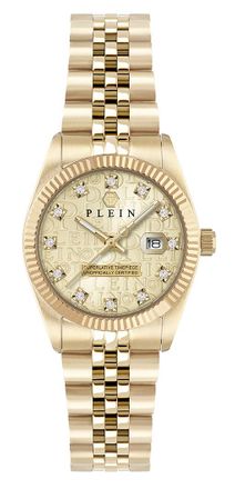 Philipp Plein Date Superlative Womens Gold Watch PWNFA0525 Stainless Steel - One Size