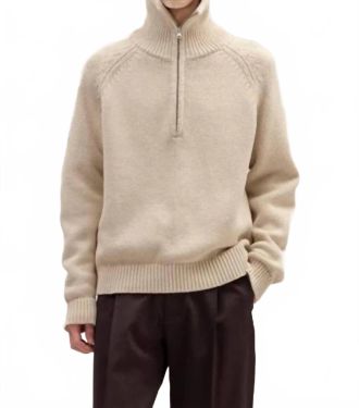 Nn.07 Tristian Sweater In Desert Khaki