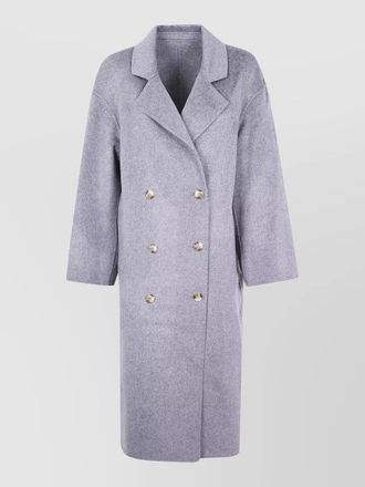 Loulou Studio borneo long coat button detail lapels