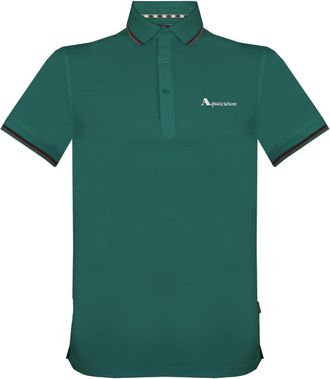 Aquascutum merklogo groen poloshirt