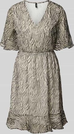 Vero Moda Tailliertes Minikleid mit V-Ausschnitt Modell SMILLA in Black, Größe XS