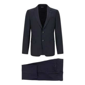 Ermenegildo Zegna Single-Breasted Suit - male - Zegna - Single Breasted Suits - Blue - 2XL - Suits