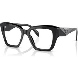 Prada 51mm Square optical glasses in Black at Nordstrom