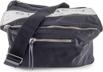 Givenchy Black Nylon Canvas Shoulder Bag (Pre-Owned)