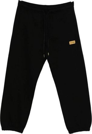 Versace Jeans Couture Trainingsbroeken - Heren - Sweatpants - Zwart - M - Katoen - Broeken