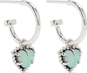 Stolen Girlfriends Club Orecchini a cuore Dahlias - Argento