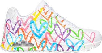 Skechers Hart Sneaker - Dames - Sneakers - Veelkleurig - 36 EU - Leer - Schoenen