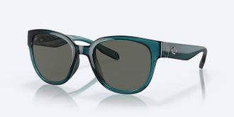 Costa Unisex Salina Polarized Sunglasses In Teal Gray