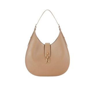 Elisabetta Franchi Shoulder Bags, female, Beige, Size: ONE SIZE Borsa Donna Elisabetta Franchi