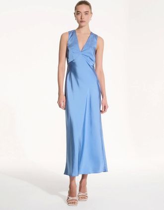 Omnes Womens Nova Dress in Light Blue - Size: 14