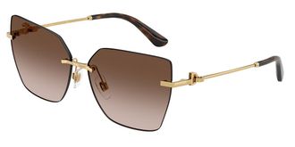 Dolce & Gabbana DG2321 02/13 Womens Sunglasses Gold Size 62