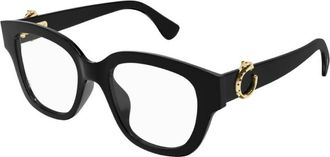 Cartier Panthere de Cartier Demo Square Ladies Eyeglasses CT0566O 005 53