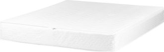 Beliani Beliani - Funda De Colch&oacute;n Para Cama De Agua De Algod&oacute;n Blanco 140 X 200 X 20 Cm Pure