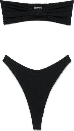Hunza G Tina bikini set - women - Polyamide/Elastane - One Size - Black