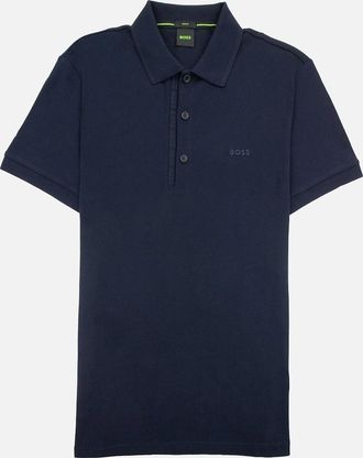 HUGO BOSS Mens Hugo Boss Paule 4 Slim Fit Branded Placket Polo Navy 410 - Size: 40