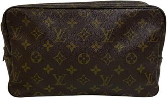 Louis Vuitton Brown Monogram Monogram Clutch Bag Pouch (Pre-Owned)