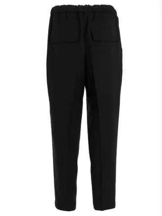 Jil Sander Gabardine Trousers - Black