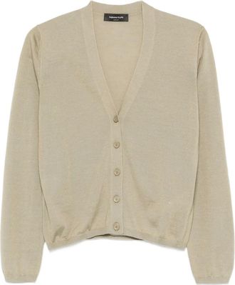 Fabiana Filippi Cardigan con scollo a V - Verde