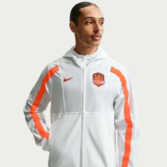 Nike Netherlands Energy Nike Mens Dri-FIT Soccer Woven Jacket in White | IH1876-100