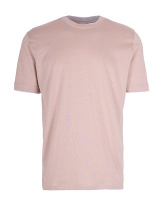 Eleventy Contrast Trim Crewneck T-Shirt