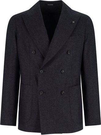 Tagliatore Double-breasted Virgin Wool Blazer