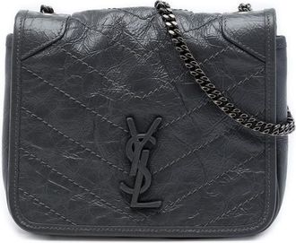 Saint Laurent Pre-owned Saint Laurent Crinkled Calfskin Niki Wallet on Chain Ladies WNFVC8245CCF9C4X