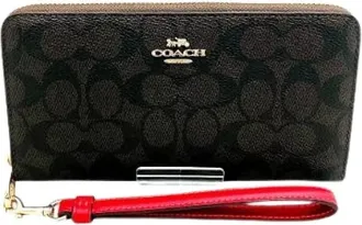 Coach Pre-owned Clutches, female, Brown, Size: ONE SIZE Pre-owned Signature Long Wallet
