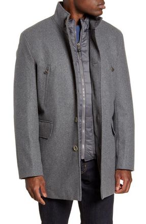 Cole Haan 3-in-1 Car Coat in Lt Gry/gre at Nordstrom, Size Xx-Large