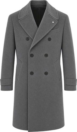 Lubiam Cappotto doppiopetto - - Coats - Uomo - Grigio - XL